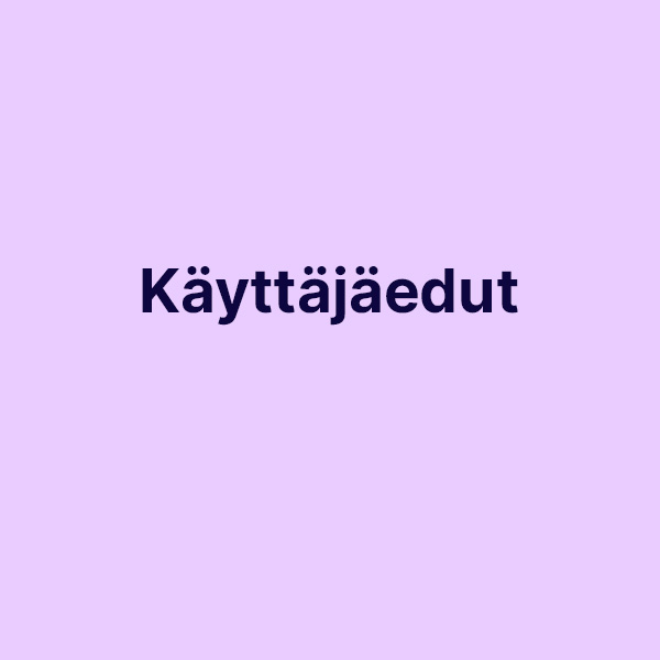 Käyttäjäedut